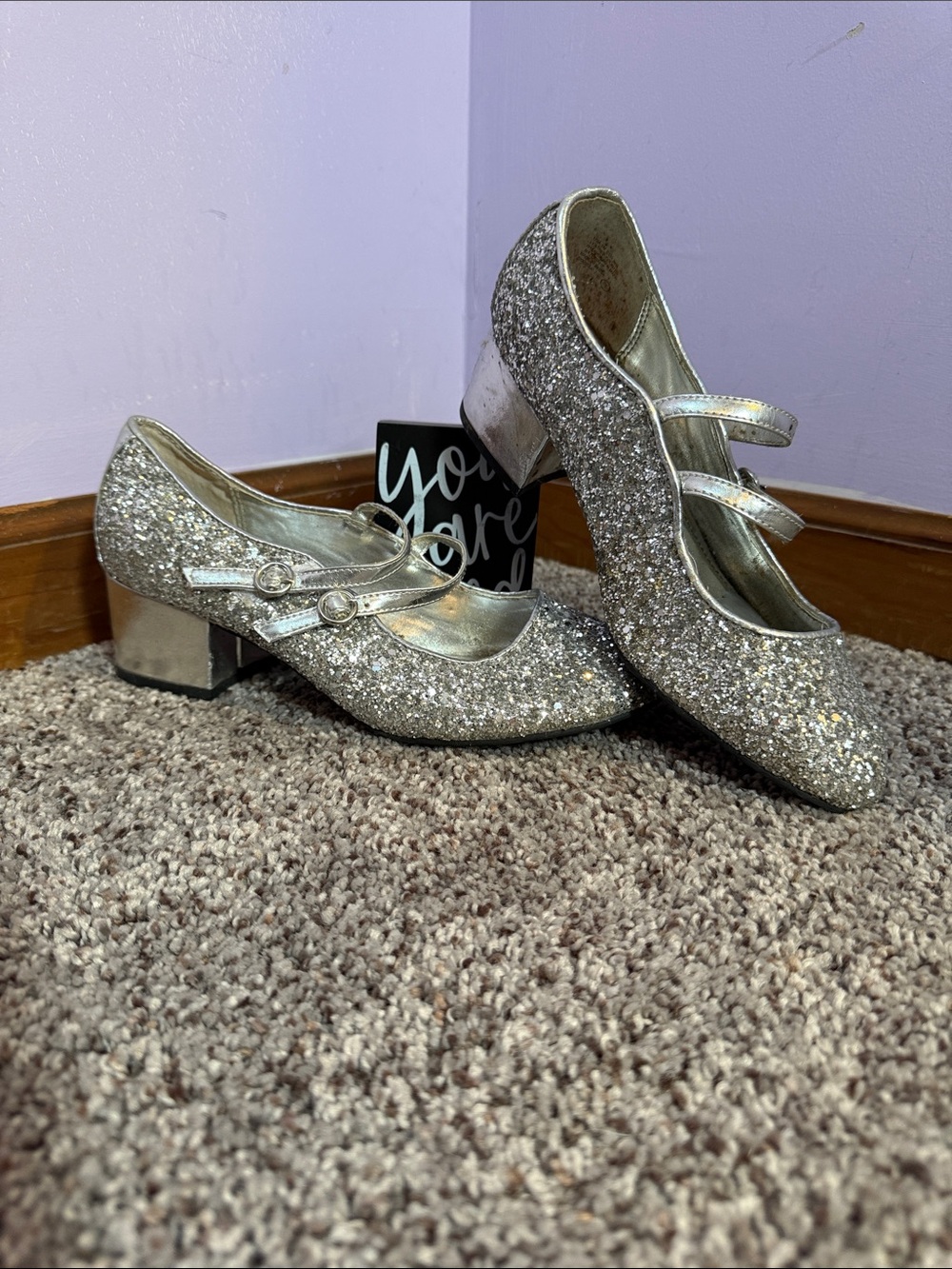 Silver heels